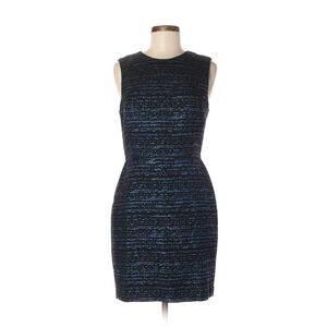 3.1 PHILIP LIM Black & Blue Glittery Sleeveless Cocktail Dress - Size 6